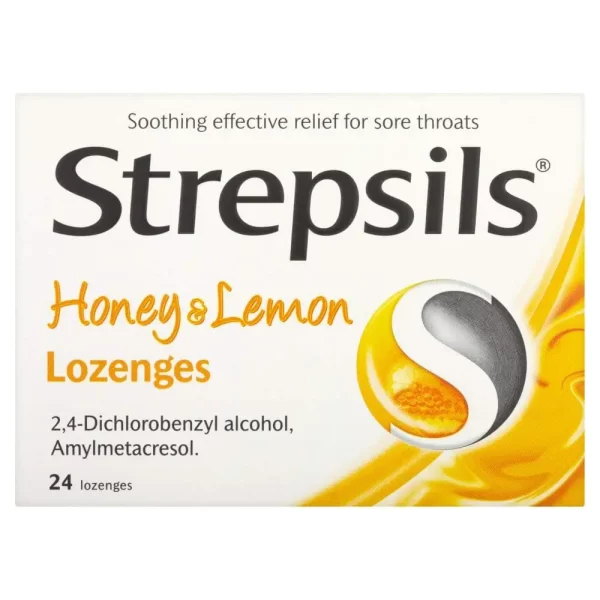 STREPSILS HONEY & LEMON LOZENGES 24'S