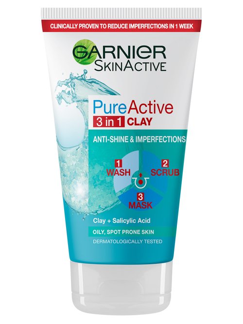 GARNIER P/ACTIVE 3 IN 1 CLAY ANTI-SPOT 150 ML