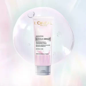 LOREAL GLYCOLIC BRIGHT CLEANSER FOAM 100ML