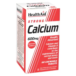 HEALTH AID Calcium 600mg Chewable Tablets 60S